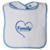 Infant Contrast Trim Terry Bib Thumbnail