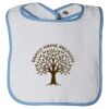 Infant Contrast Trim Terry Bib Thumbnail