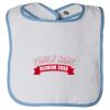 Infant Contrast Trim Terry Bib Thumbnail