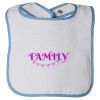 Infant Contrast Trim Terry Bib Thumbnail