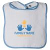 Infant Contrast Trim Terry Bib Thumbnail