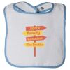 Infant Contrast Trim Terry Bib Thumbnail