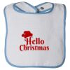 Infant Contrast Trim Terry Bib Thumbnail