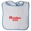 Infant Contrast Trim Terry Bib Thumbnail