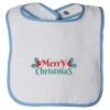 Infant Contrast Trim Terry Bib Thumbnail