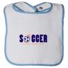 Infant Contrast Trim Terry Bib Thumbnail