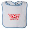 Infant Contrast Trim Terry Bib Thumbnail
