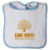 Infant Contrast Trim Terry Bib Thumbnail