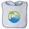 Infant Contrast Trim Terry Bib Thumbnail