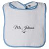 Infant Contrast Trim Terry Bib Thumbnail