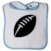 Infant Contrast Trim Terry Bib Thumbnail