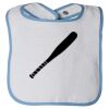 Infant Contrast Trim Terry Bib Thumbnail