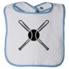 Infant Contrast Trim Terry Bib Thumbnail