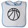 Infant Contrast Trim Terry Bib Thumbnail
