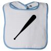 Infant Contrast Trim Terry Bib Thumbnail