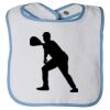 Infant Contrast Trim Terry Bib Thumbnail