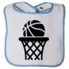Infant Contrast Trim Terry Bib Thumbnail