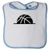 Infant Contrast Trim Terry Bib Thumbnail