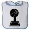Infant Contrast Trim Terry Bib Thumbnail