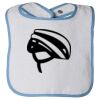 Infant Contrast Trim Terry Bib Thumbnail