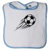 Infant Contrast Trim Terry Bib Thumbnail