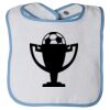 Infant Contrast Trim Terry Bib Thumbnail