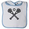 Infant Contrast Trim Terry Bib Thumbnail