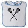 Infant Contrast Trim Terry Bib Thumbnail