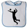 Infant Contrast Trim Terry Bib Thumbnail