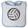 Infant Contrast Trim Terry Bib Thumbnail