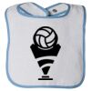 Infant Contrast Trim Terry Bib Thumbnail