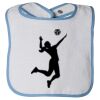 Infant Contrast Trim Terry Bib Thumbnail