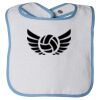 Infant Contrast Trim Terry Bib Thumbnail