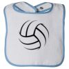 Infant Contrast Trim Terry Bib Thumbnail