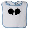 Infant Contrast Trim Terry Bib Thumbnail