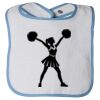 Infant Contrast Trim Terry Bib Thumbnail