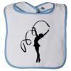 Infant Contrast Trim Terry Bib Thumbnail