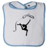 Infant Contrast Trim Terry Bib Thumbnail