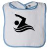 Infant Contrast Trim Terry Bib Thumbnail