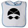 Infant Contrast Trim Terry Bib Thumbnail