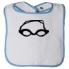 Infant Contrast Trim Terry Bib Thumbnail