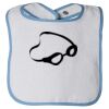 Infant Contrast Trim Terry Bib Thumbnail