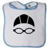 Infant Contrast Trim Terry Bib Thumbnail