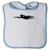 Infant Contrast Trim Terry Bib Thumbnail
