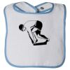 Infant Contrast Trim Terry Bib Thumbnail