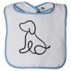 Infant Contrast Trim Terry Bib Thumbnail
