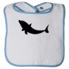 Infant Contrast Trim Terry Bib Thumbnail