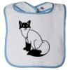 Infant Contrast Trim Terry Bib Thumbnail