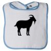 Infant Contrast Trim Terry Bib Thumbnail
