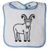 Infant Contrast Trim Terry Bib Thumbnail